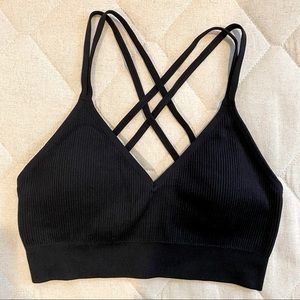 EUC Aerie strappy seamless ribbed bralette